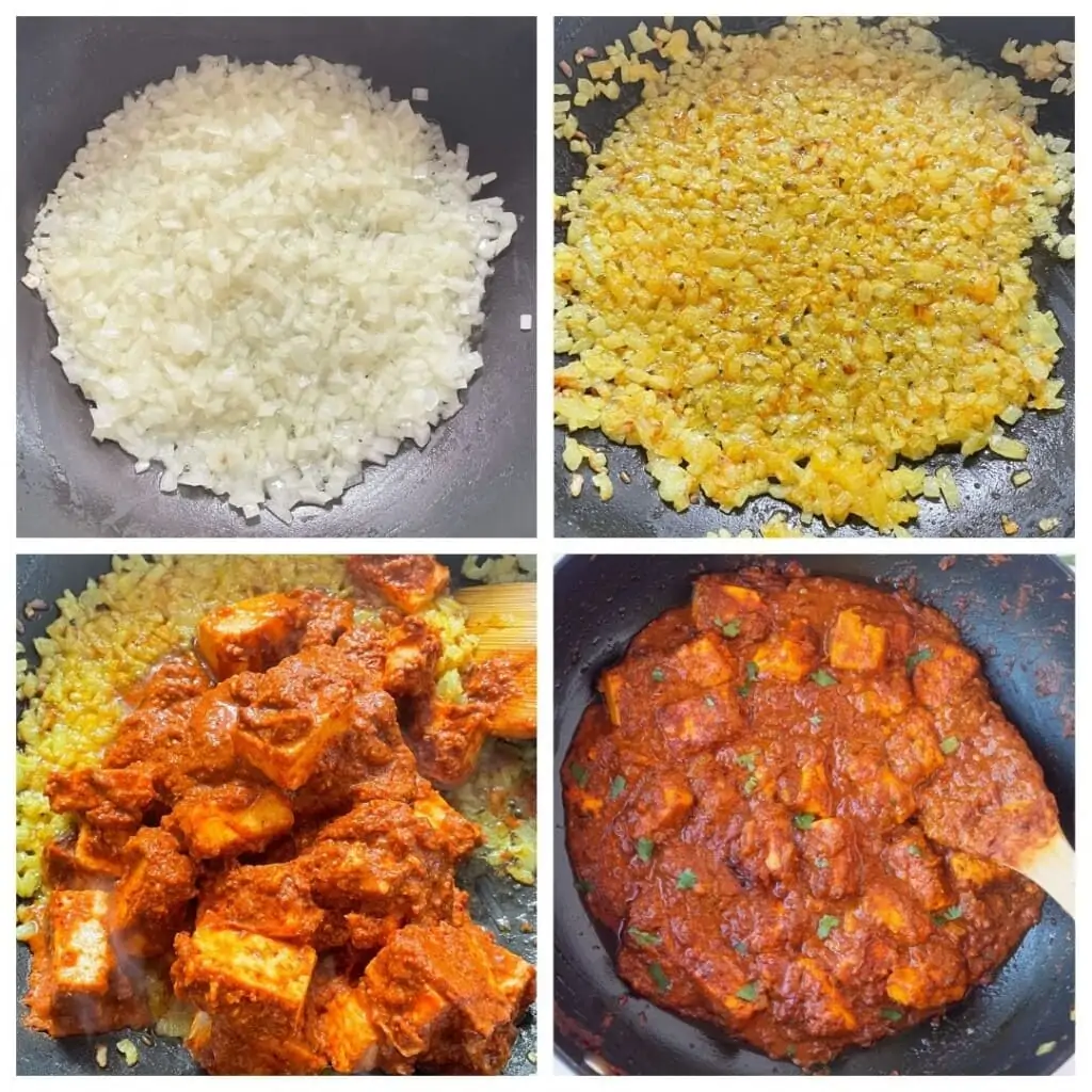 steps to make paneer vindaloo curry