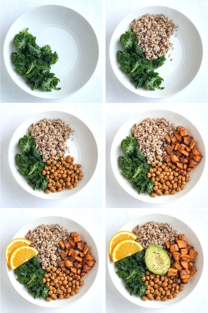 steps to make an easy vegan buddha bowl