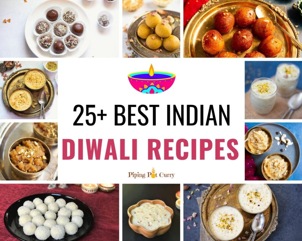 best indian Diwali recipes roundup collage