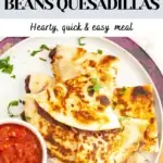 Easy Loaded Black Bean Quesadillas