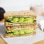 Indian avocado sandwich with chutney