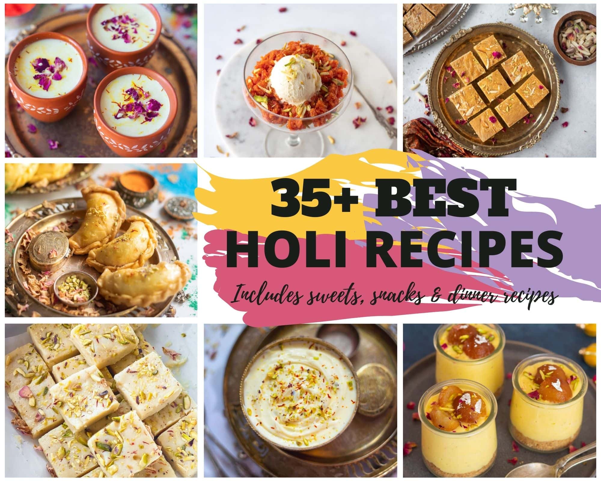 35+ Holi Recipes to try in 2024 - Piping Pot Curry