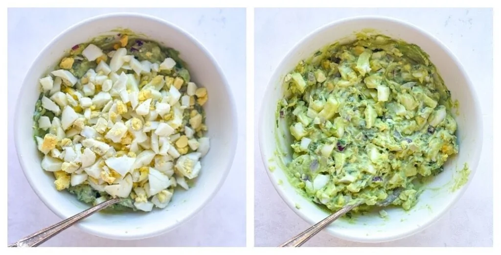steps to make the best avocado egg salad no mayo