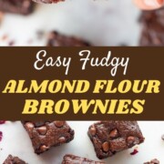 The best fudgy brownies made with almond flour