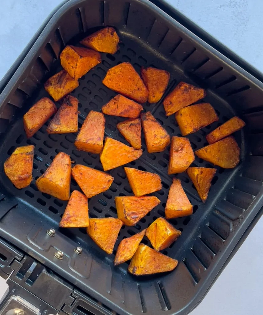 roasted pumpkin in the air fryer