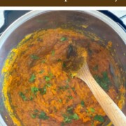 Indian mashed pumpkin curry in instant pot