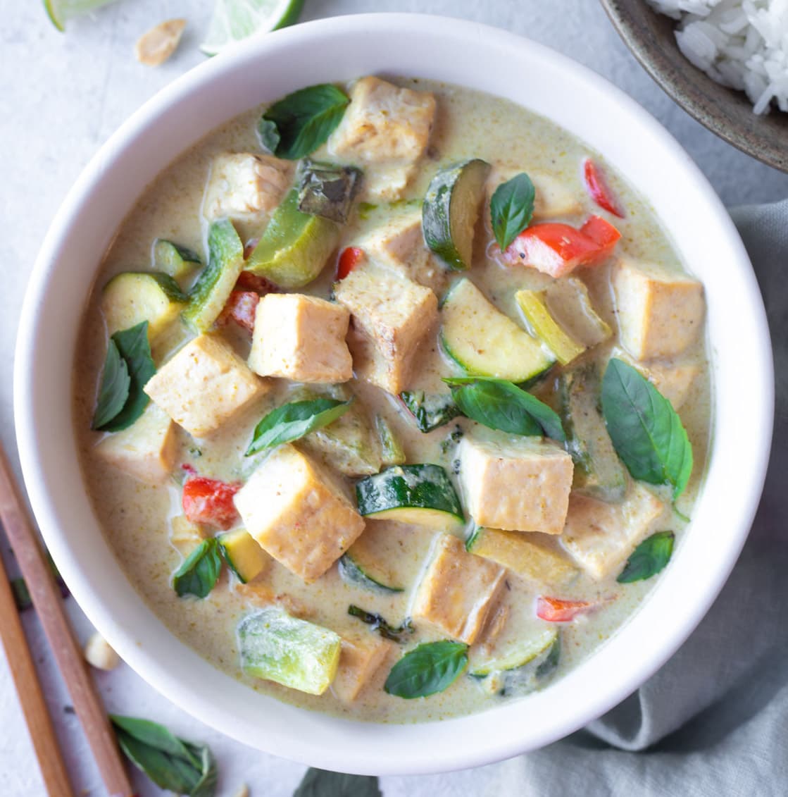 Vegetarian thai hot sale green curry