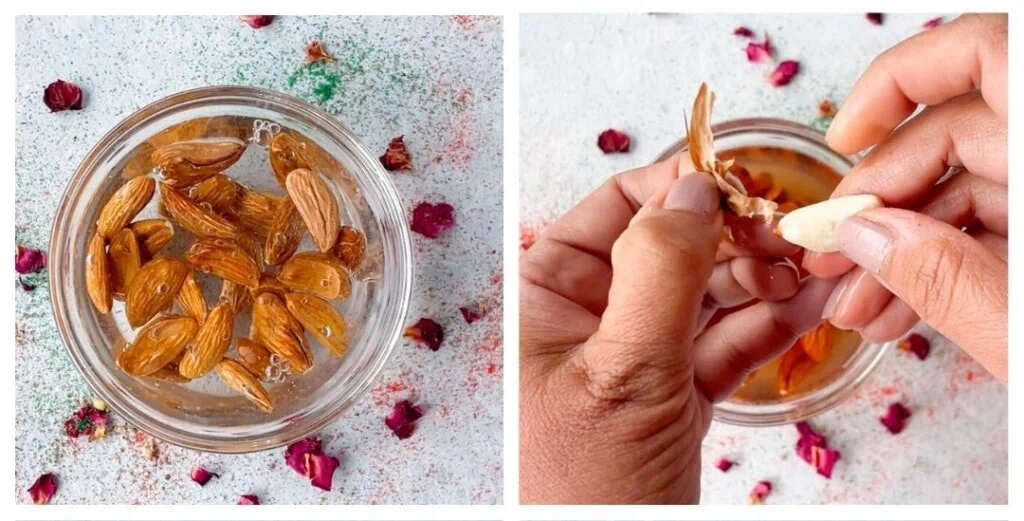 How to blanch almonds
