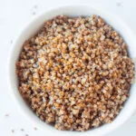 cooked buckwheat (kasha) in a bowl