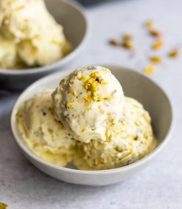 kulfi ice-cream in a bowl 