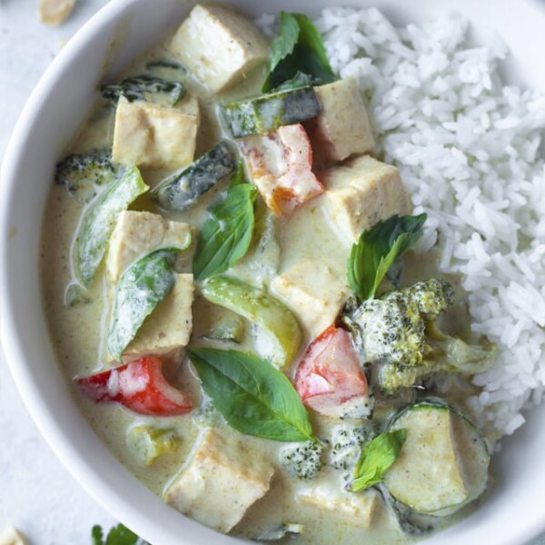 Thai green curry tofu