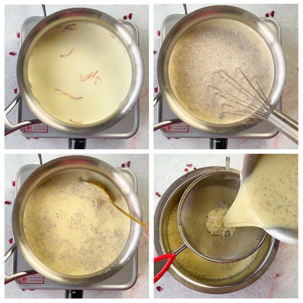 How to make thandai milk for holi steps