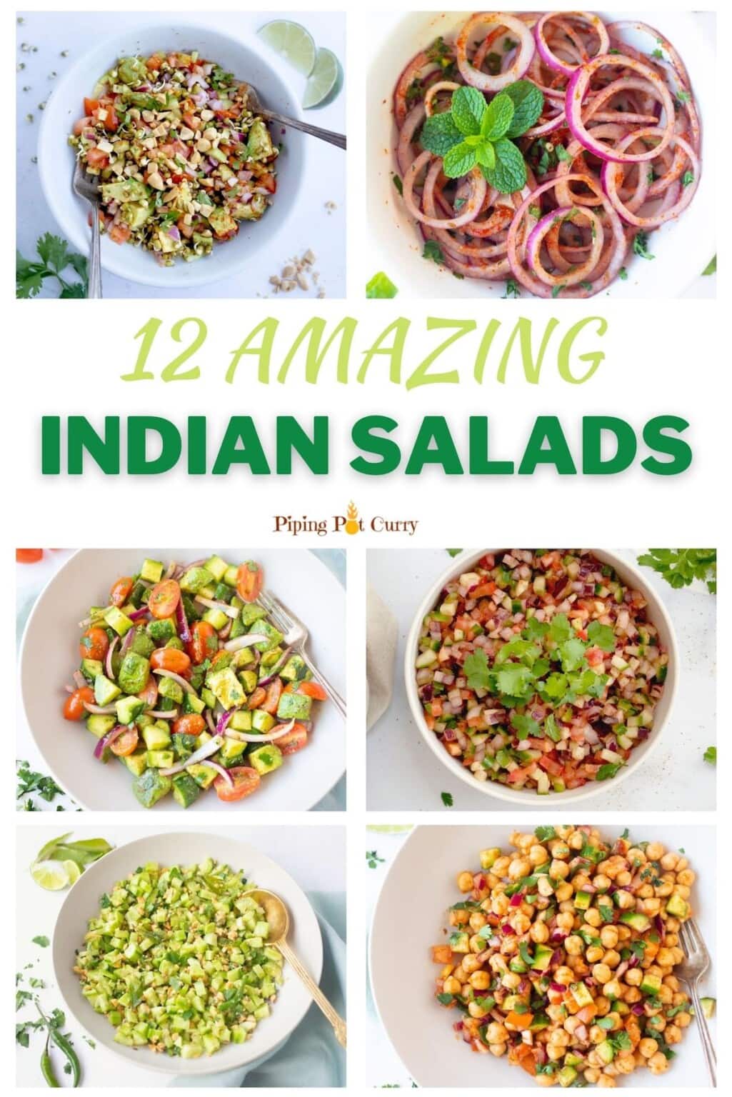 12 Amazing Indian Salad Recipes - Piping Pot Curry