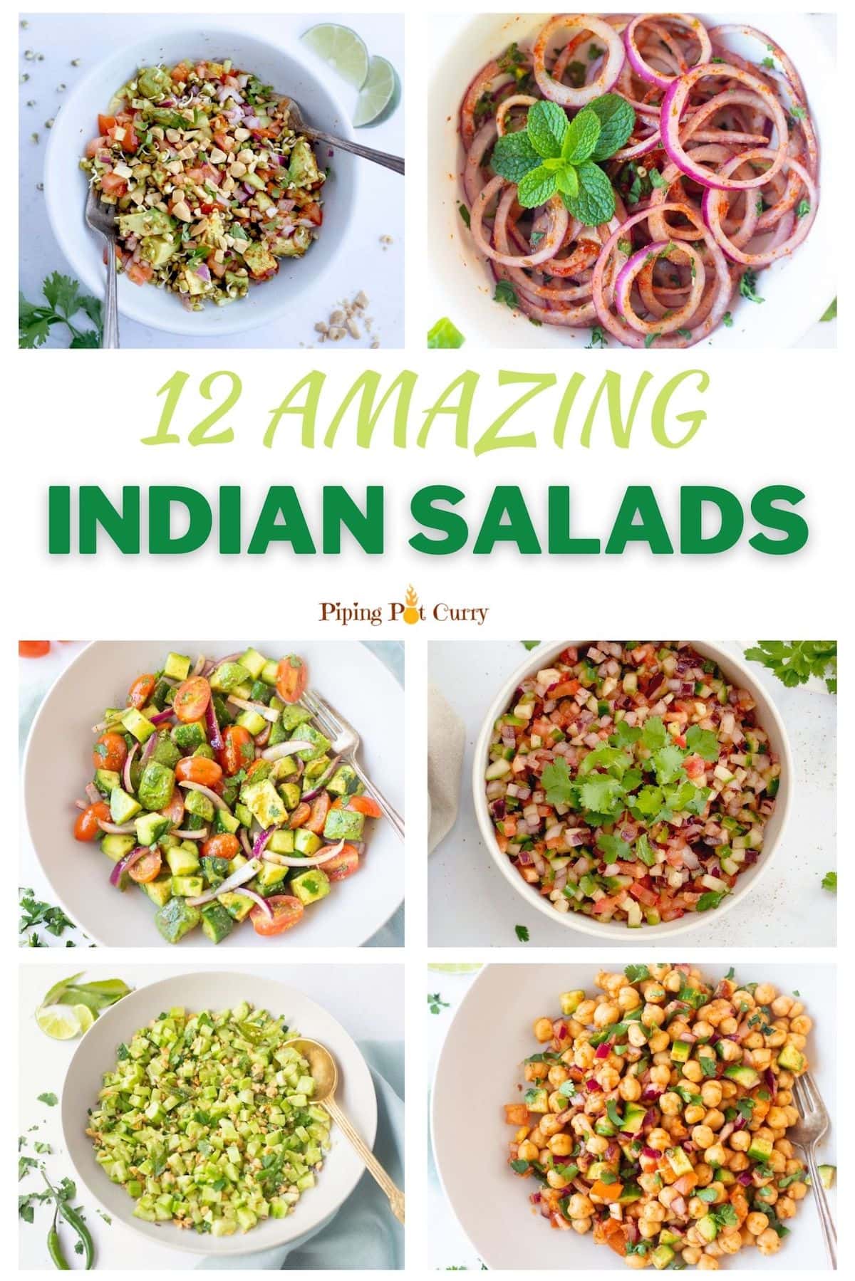 12 Amazing indian salad recipes collection