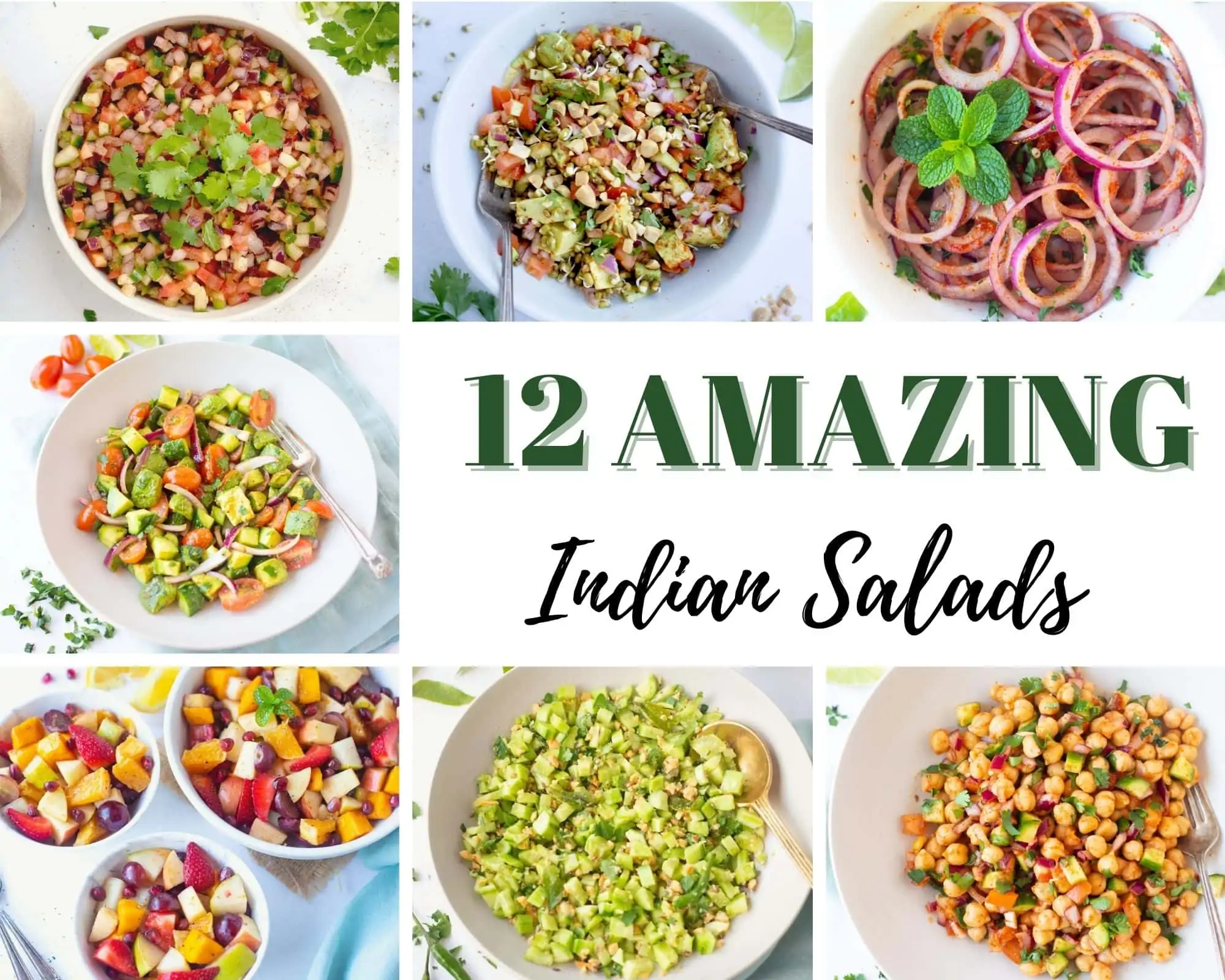 12 Amazing Indian Salad Recipes Collection