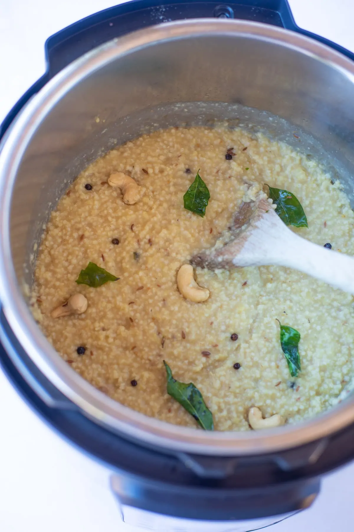 Millet pongal in the instant pot 