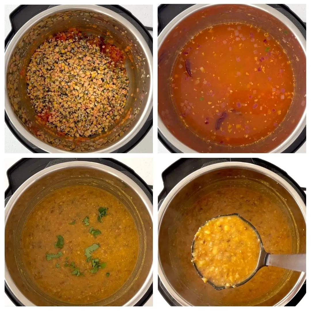 Steps to make panchratna dal