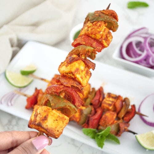 The Best Paneer Tikka (Air Fryer, Oven & Grill Recipe) - Piping Pot Curry