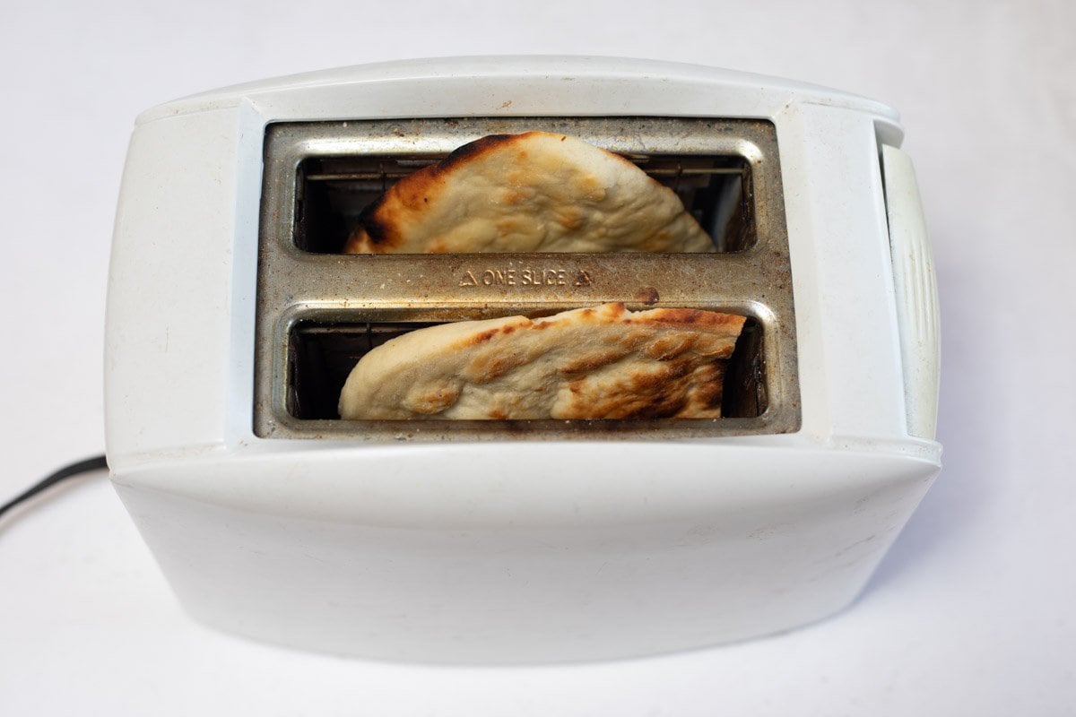 How to reheat naan in toaster