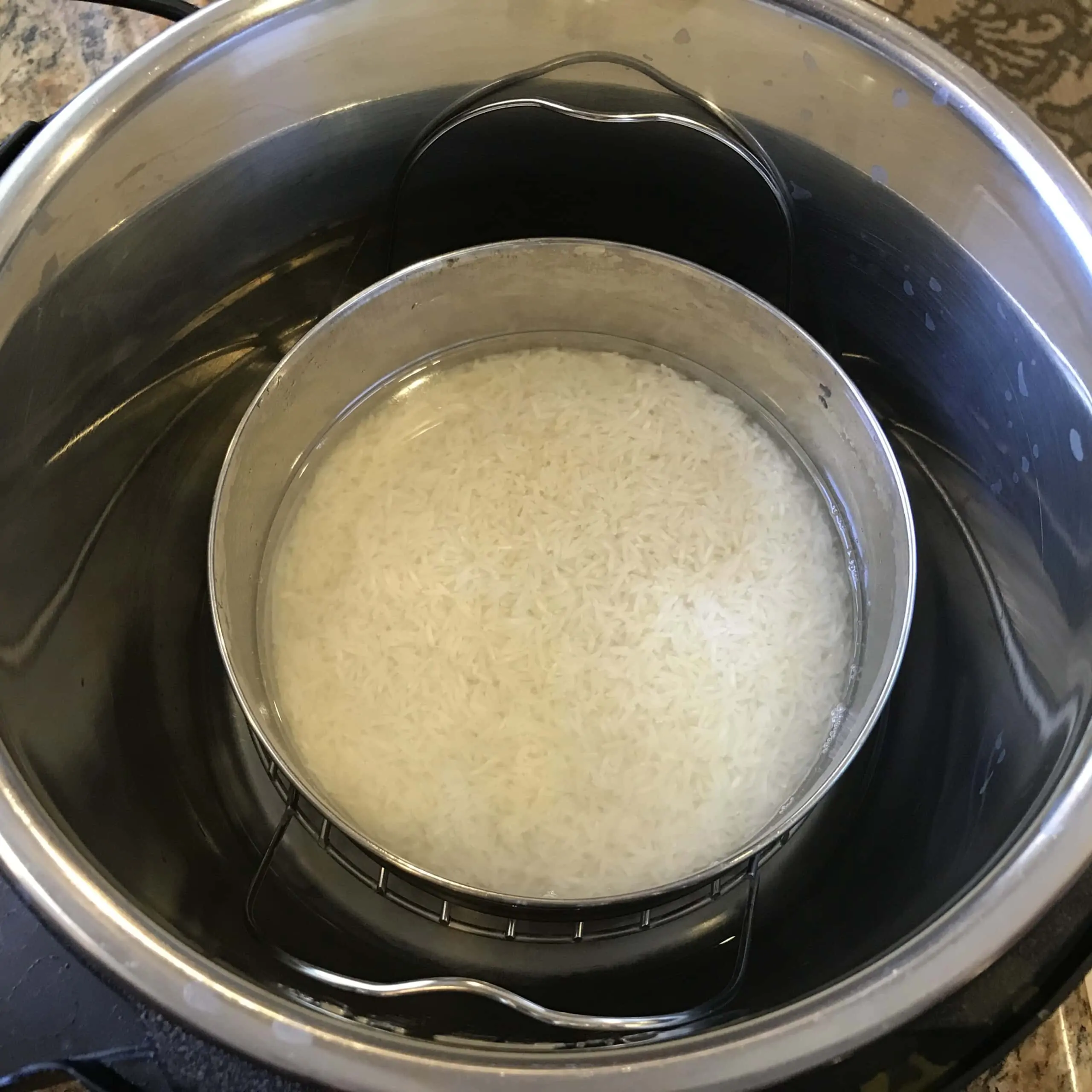 Basmati rice with water in instant pot