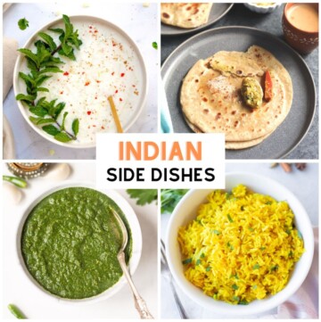 Indian Side Dish Recipes Collage