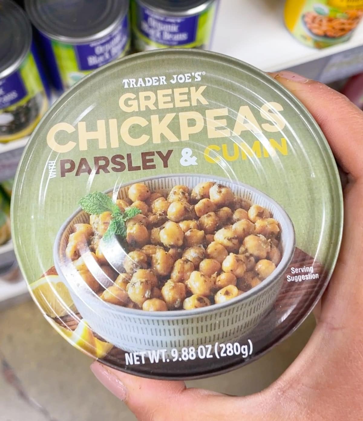 Trader Joe's Greek Chickpeas can