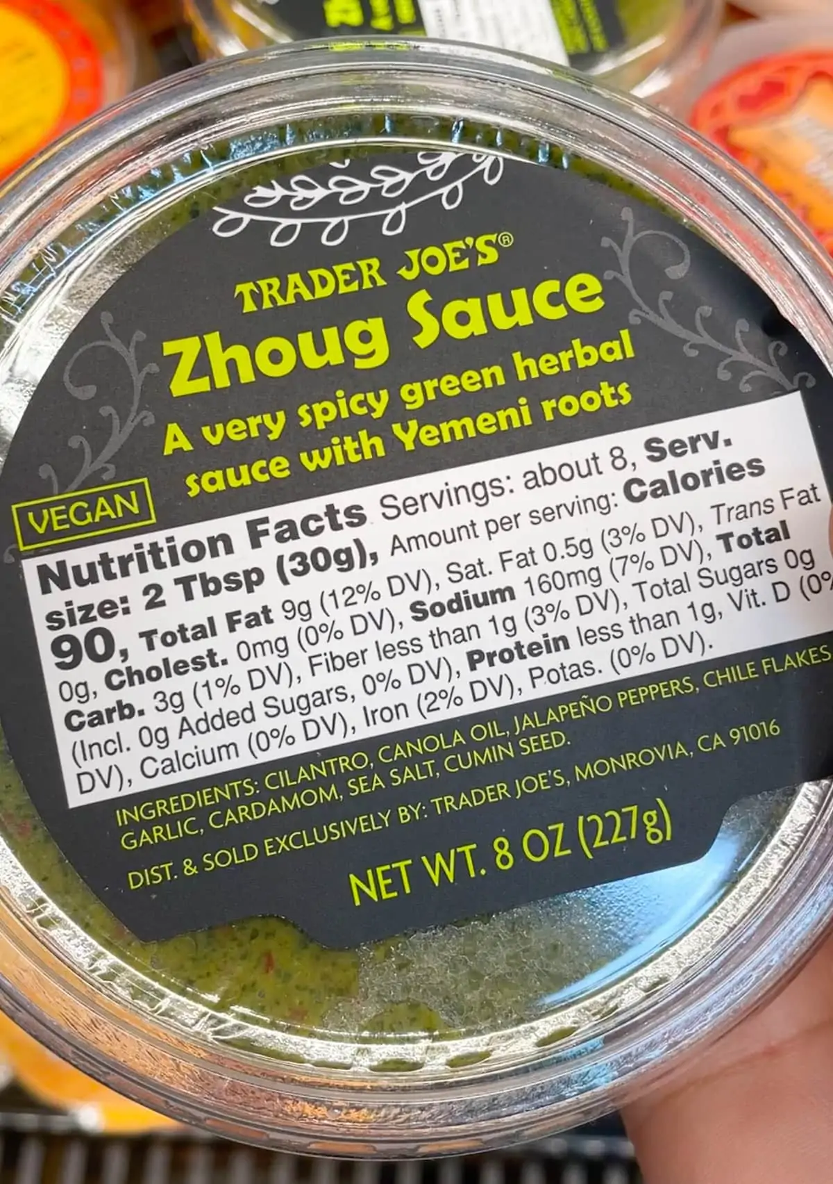 Trader Joe's Zhoug Sauce