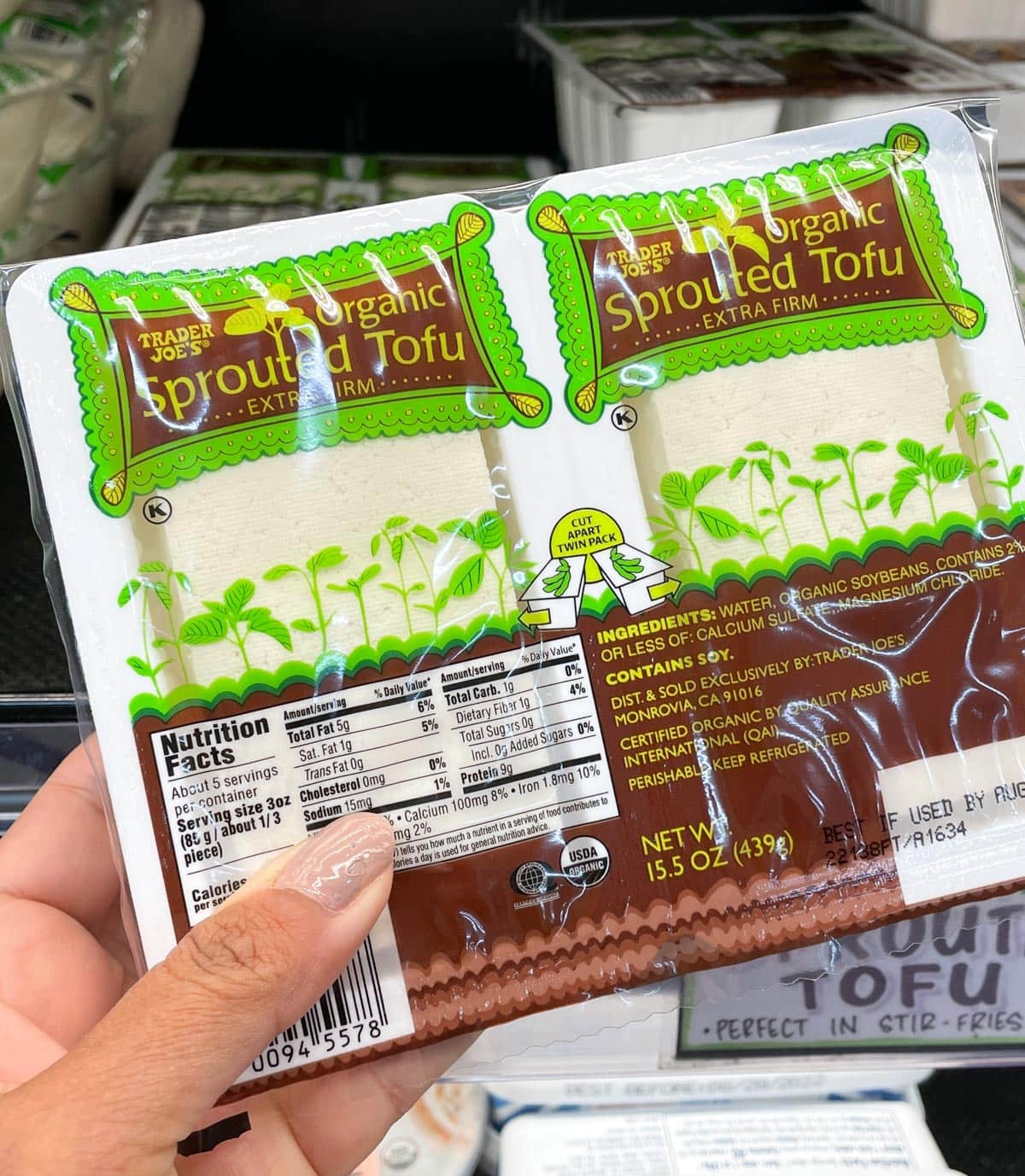 Sprouted tofu from trader joes 