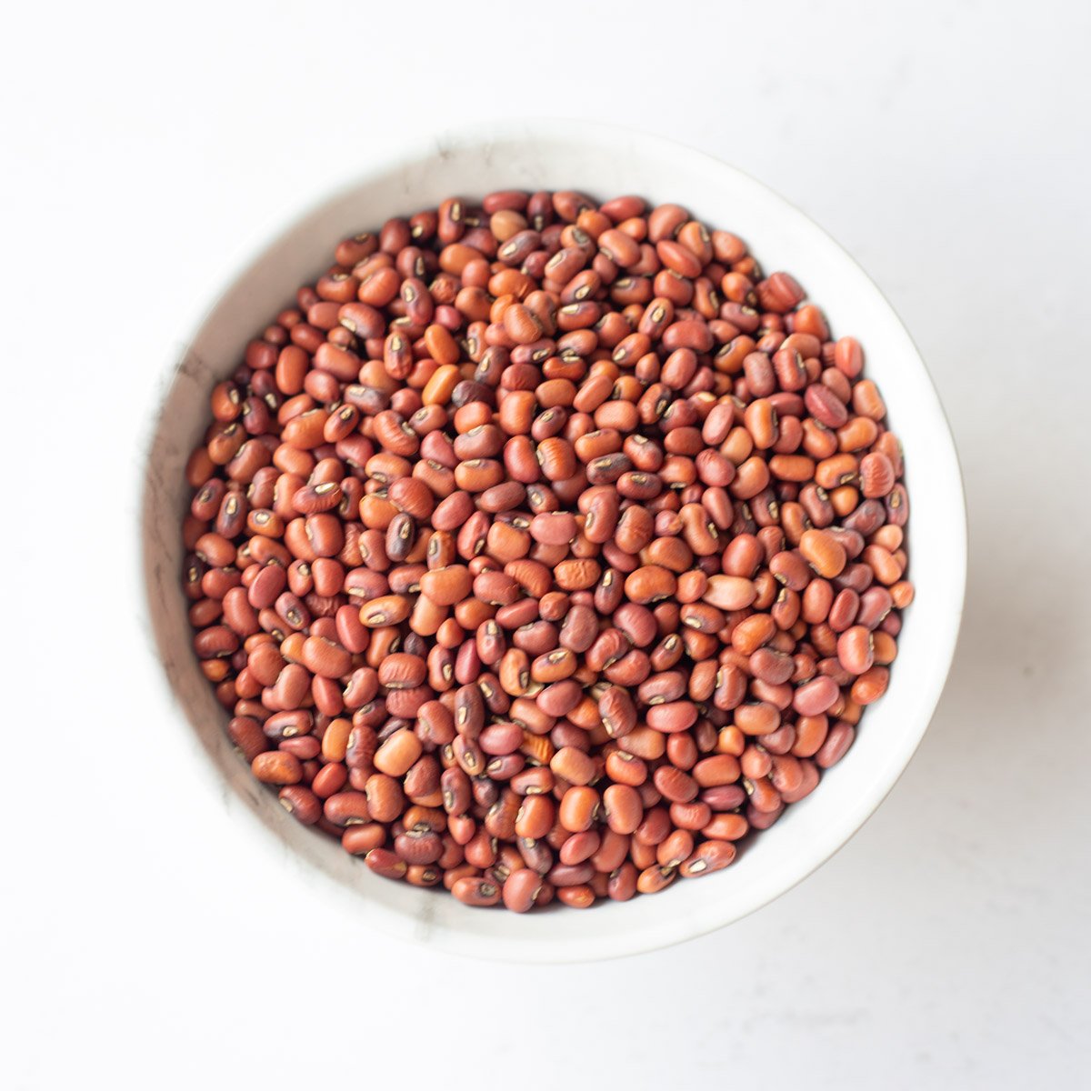 Adzuki Beans (Chori) in a white bowl