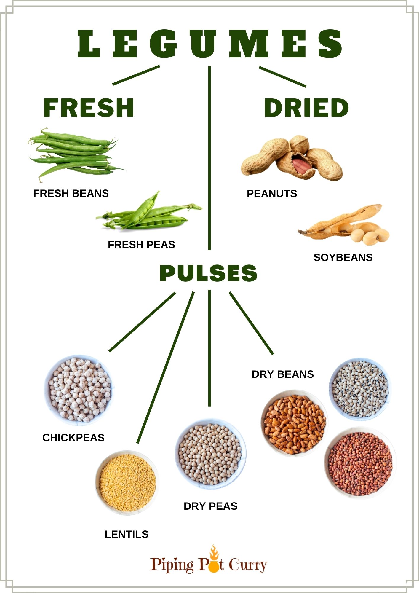 Types of pulses chart