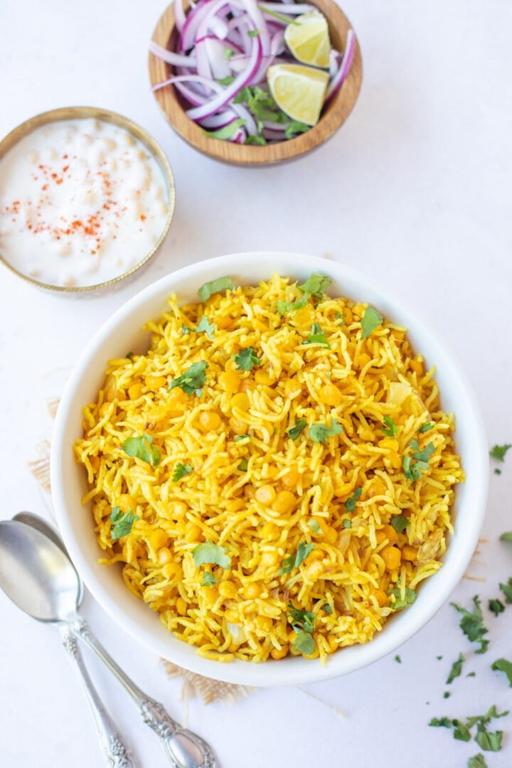 Chana Dal Pulao - Piping Pot Curry