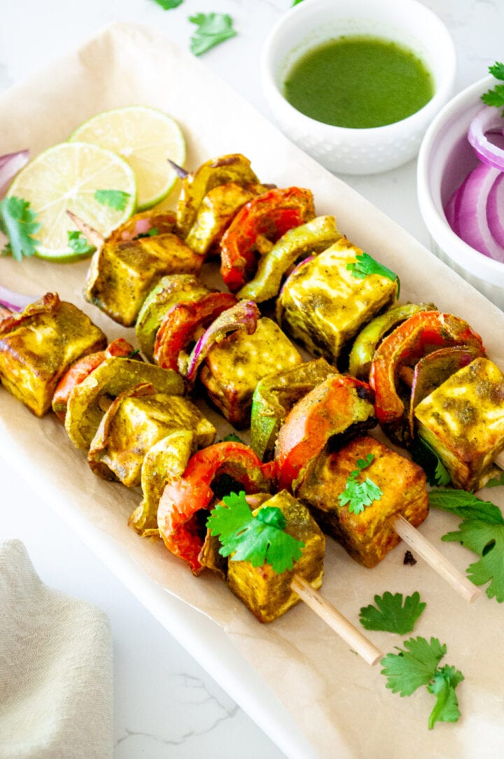 Hariyali Paneer Tikka - Piping Pot Curry