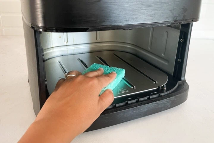 How to clean inside the air fryer