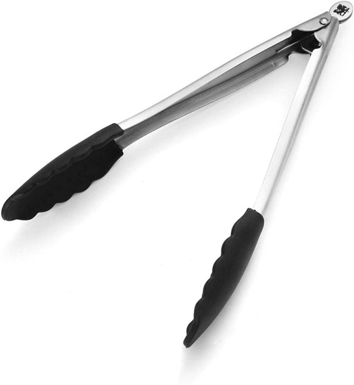  Silicone Tongs for Air Fryer, 2 Pack, Black Color