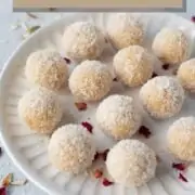 Easy Coconut Almond Ladoo