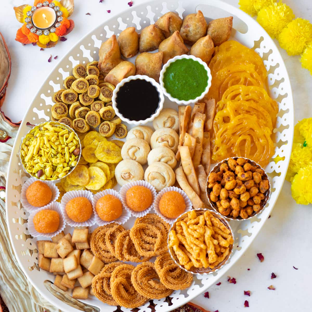 Indian Charcuterie Board Piping Pot Curry