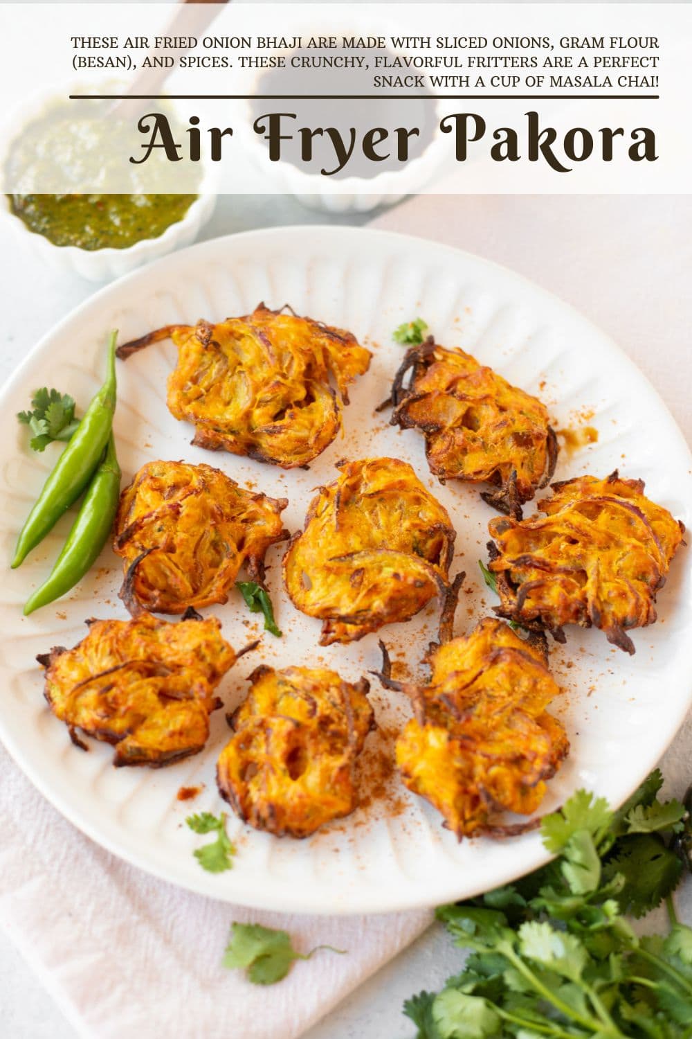 Air Fryer Pakora Piping Pot Curry