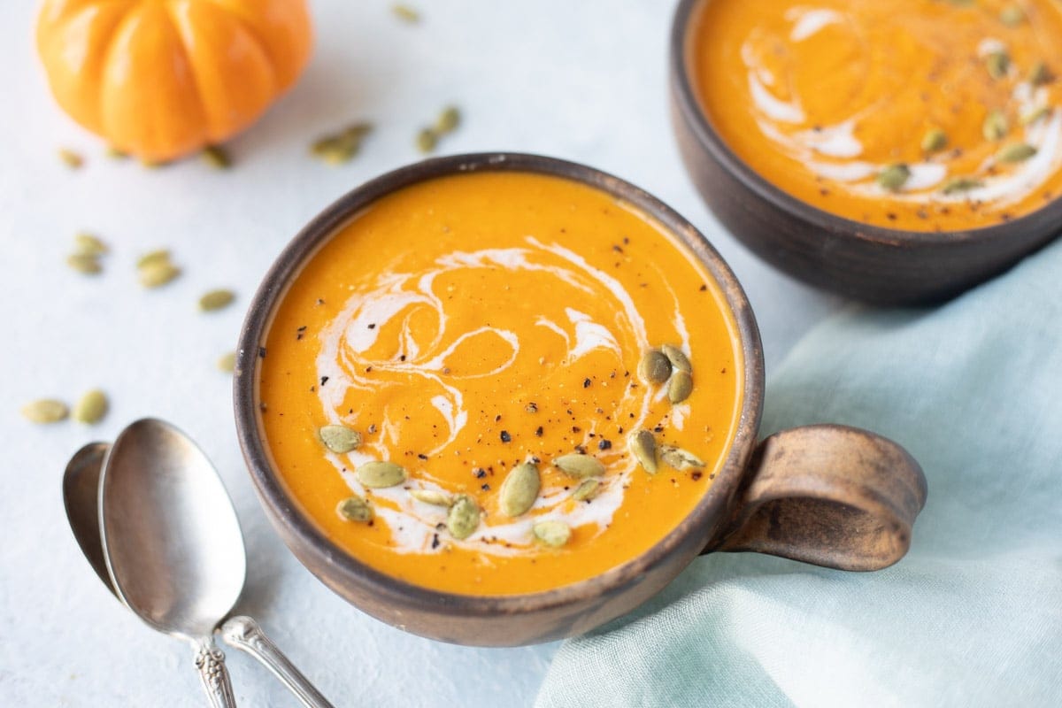 Roasted Pumpkin Soup - Piping Pot Curry