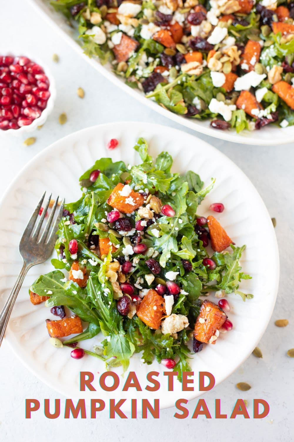 Pumpkin Salad (with Feta and Walnuts) - Piping Pot Curry