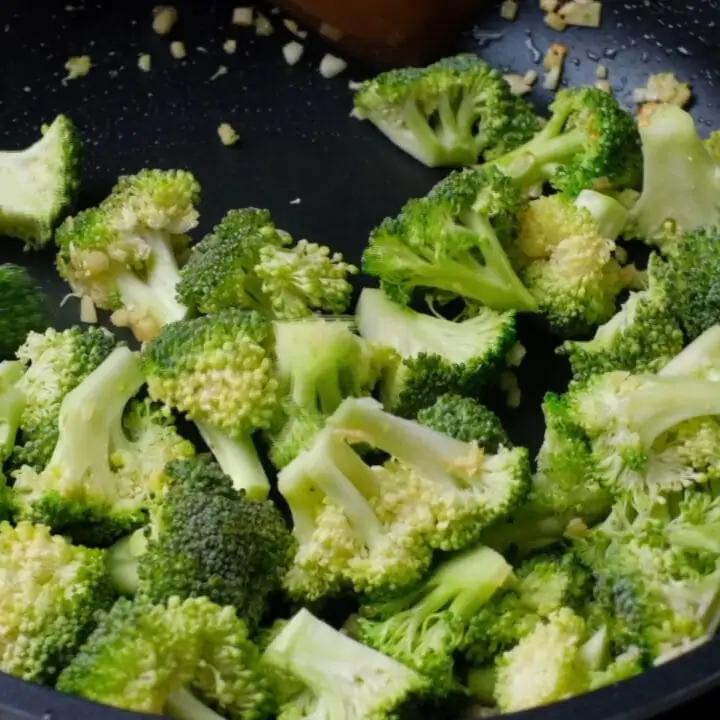 add broccoli to the pan