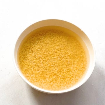 Soak Moong dal to make chilla