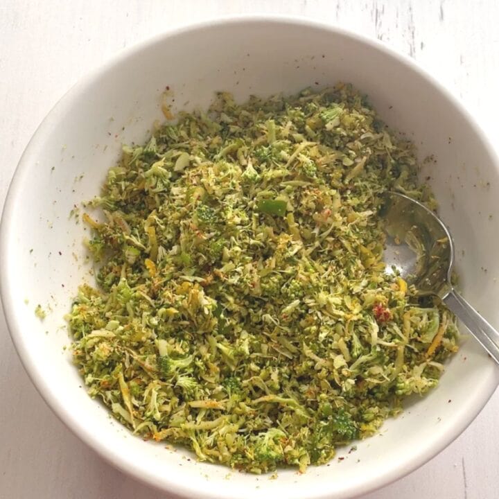 broccoli stuffing in a bowl