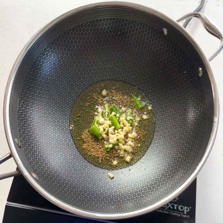 saute garlic
