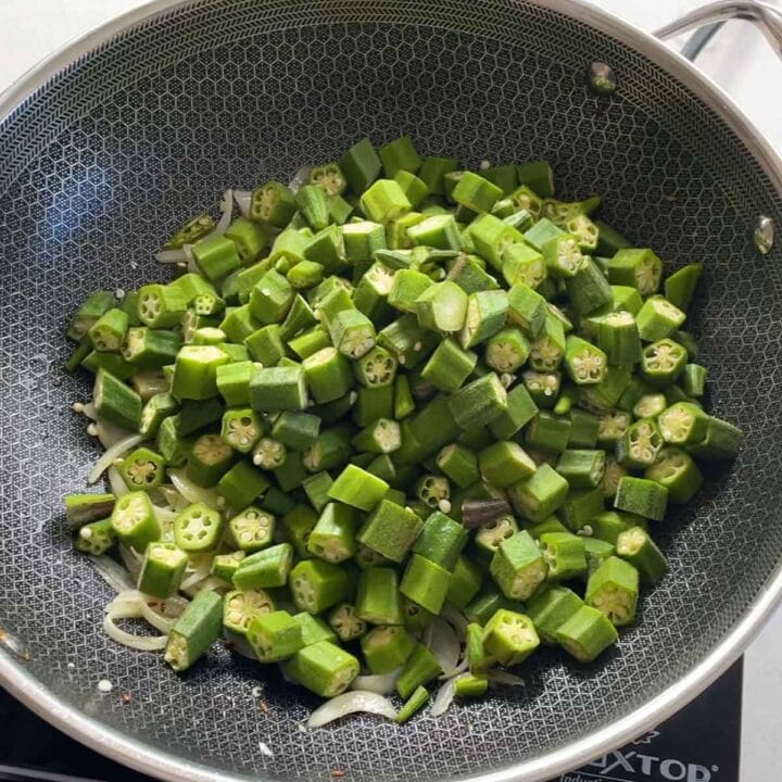 add sliced okra