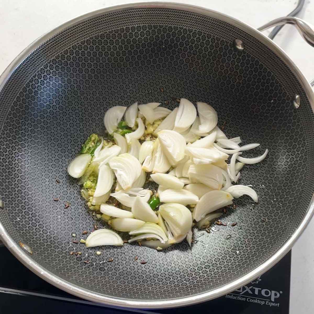 saute onion