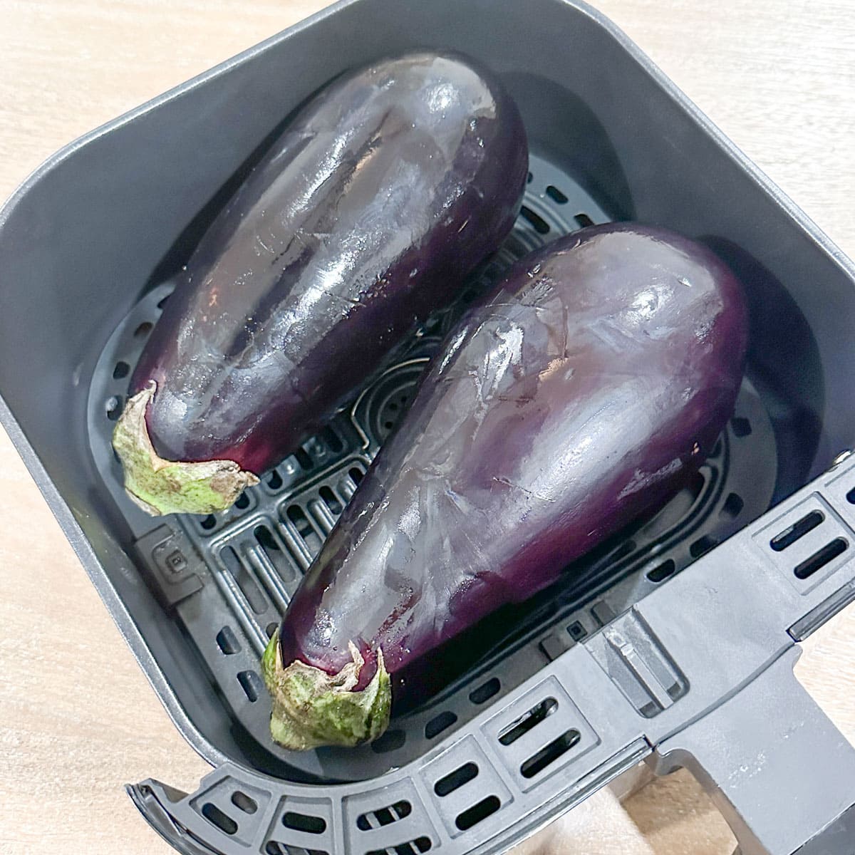 Roasting eggplant in air fryer