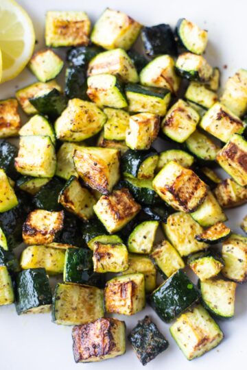 Air Fryer Zucchini (Easy, Low-Carb Recipe) - Piping Pot Curry