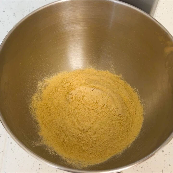 add flour to the bowl