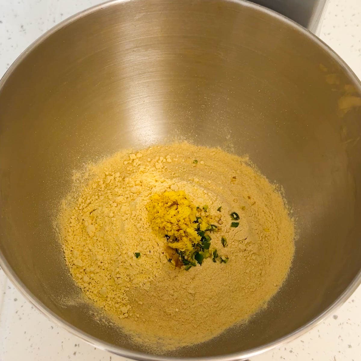add ginger to make methi dough