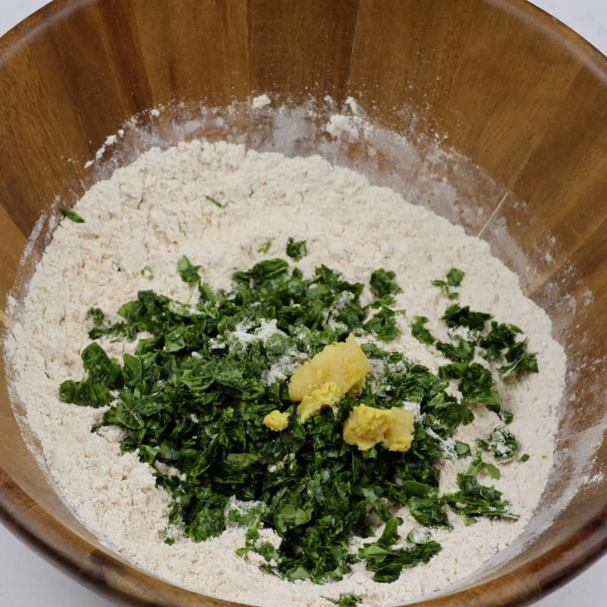 Ginger garlic paste to make methi thepla